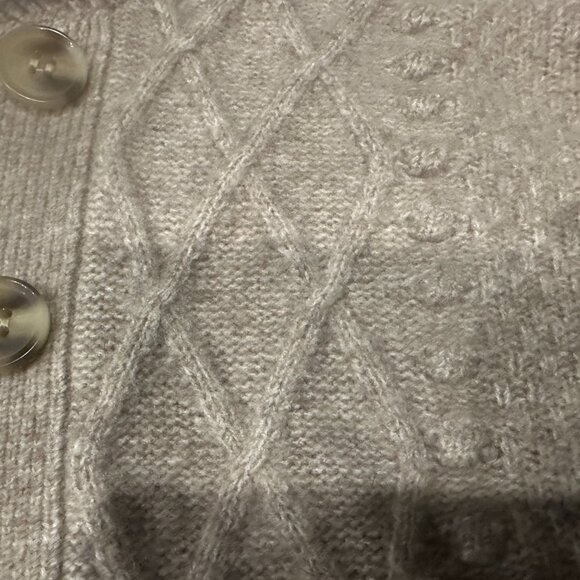 Draper James Beige Eyelet Cardigan - Picture 5 of 11